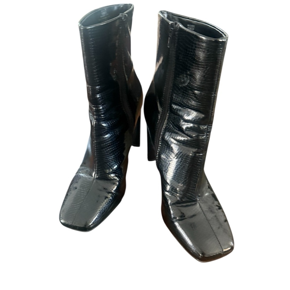 Mix No. 6 Cileste Patent Square Toe Booties - Size 8.5